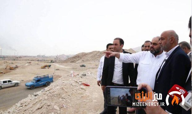 بازدید وزیر تعاون از طرح توسعه شرکت پتروشیمی پلیمر کنگان
