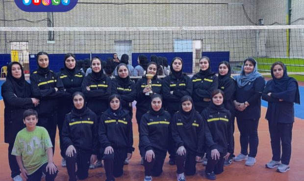قهرمانی تیم والیبال دختران پتروشیمی مارون در لیگ استان خوزستان