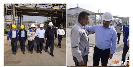 بازدید مدیرعامل پتروشیمی بندرامام از پروژه‌های بندرامام نوین و اورهال واحد LD