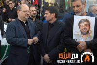 حضور محمد شریعتمداری در مراسم تشییع پیکر داماد شهید رهبر انقلاب
