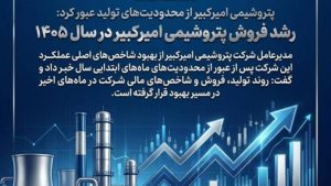 رشد فروش پتروشیمی امیرکبیر در سال ۱۴۰۵