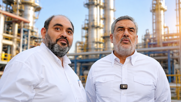 بازدید سرپرست وزارت نفت از واحد آسیب‌دیده بوتادین پتروشیمی جم
